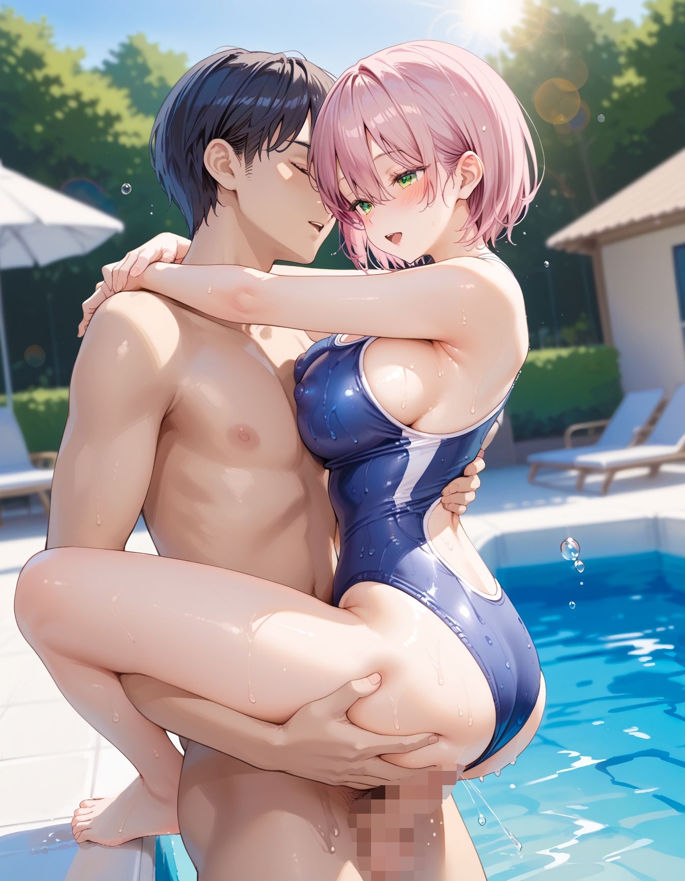 サンプル画像5:各クラスの1軍女子が、スク水や競泳水着でデカチンの先輩や彼氏にバチボコに中出しされてメス堕ちしちゃった件w(ぐらびあるび〜すと) [d_455475]