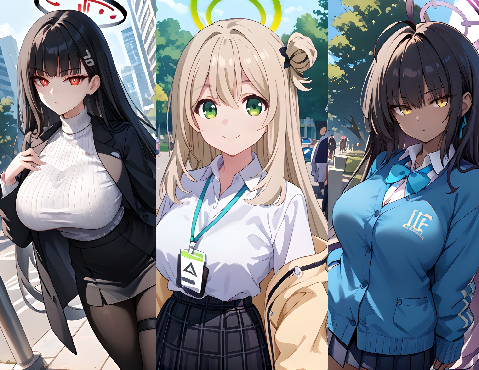 サンプル画像1:ブルアカ 後輩くんを誘惑して逆寝取られ リオ・カリン・ノノミ(東京ガール) [d_455593]