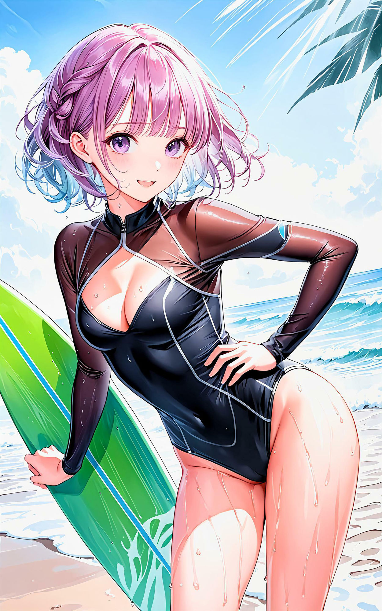 サンプル画像1:エチエチサーフィン部 波打ち際のエチエチ特訓！ vol.2(BETA) [d_455804]