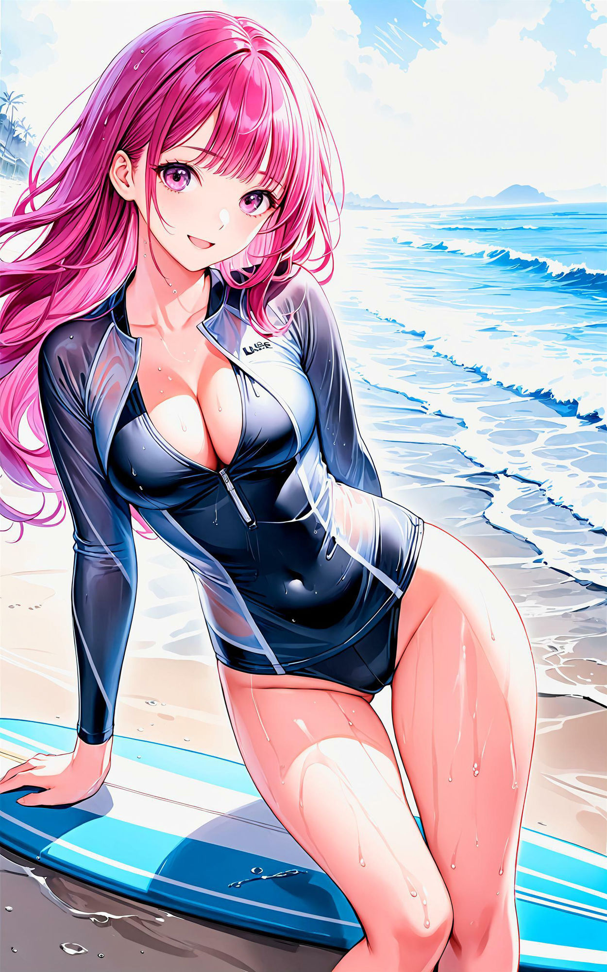 サンプル画像3:エチエチサーフィン部 波打ち際のエチエチ特訓！ vol.2(BETA) [d_455804]