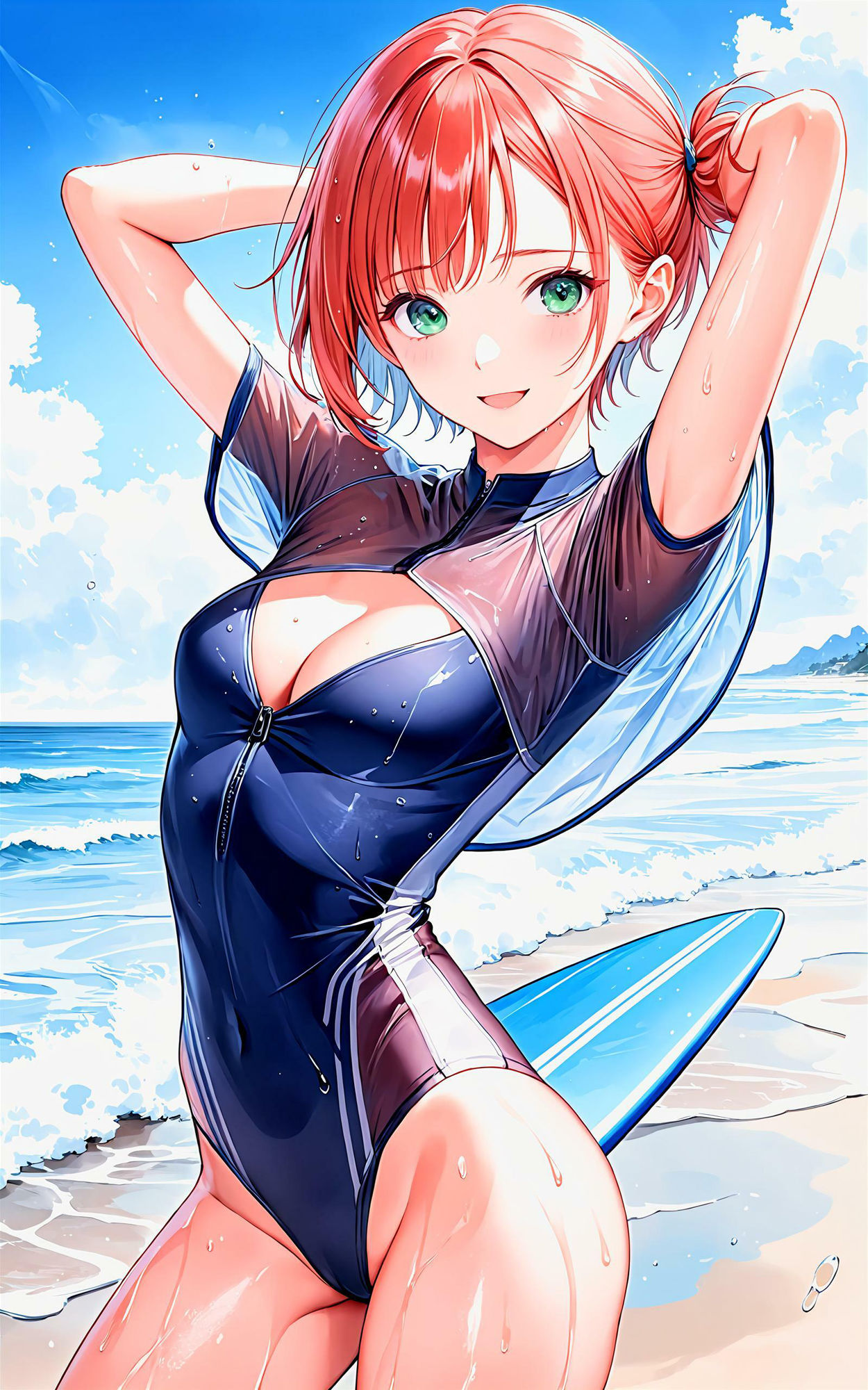 サンプル画像5:エチエチサーフィン部 波打ち際のエチエチ特訓！ vol.2(BETA) [d_455804]