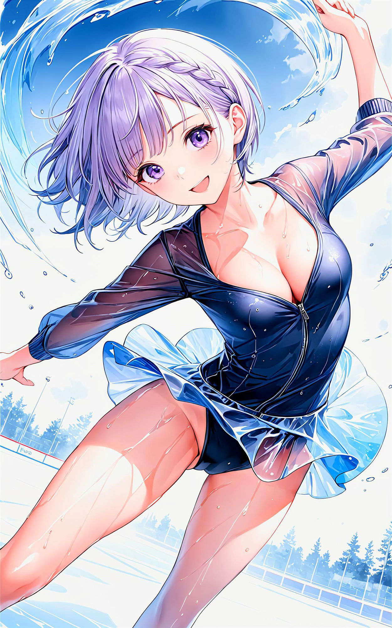 サンプル画像2:エチエチスケート部 氷上の妖精とキメる汗だくトリプルアクセル！ vol.2(BETA) [d_455807]