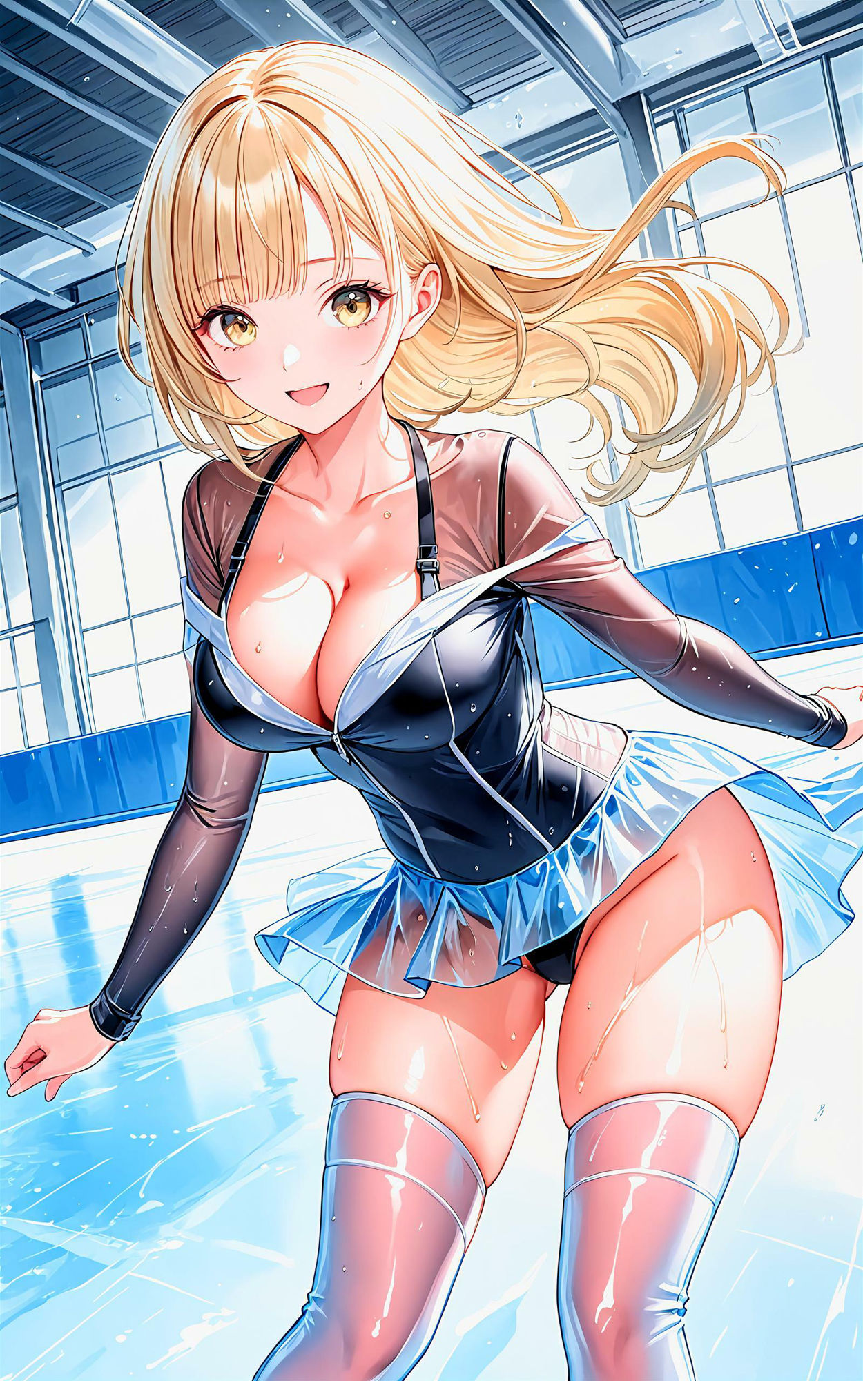 サンプル画像5:エチエチスケート部 氷上の妖精とキメる汗だくトリプルアクセル！ vol.2(BETA) [d_455807]