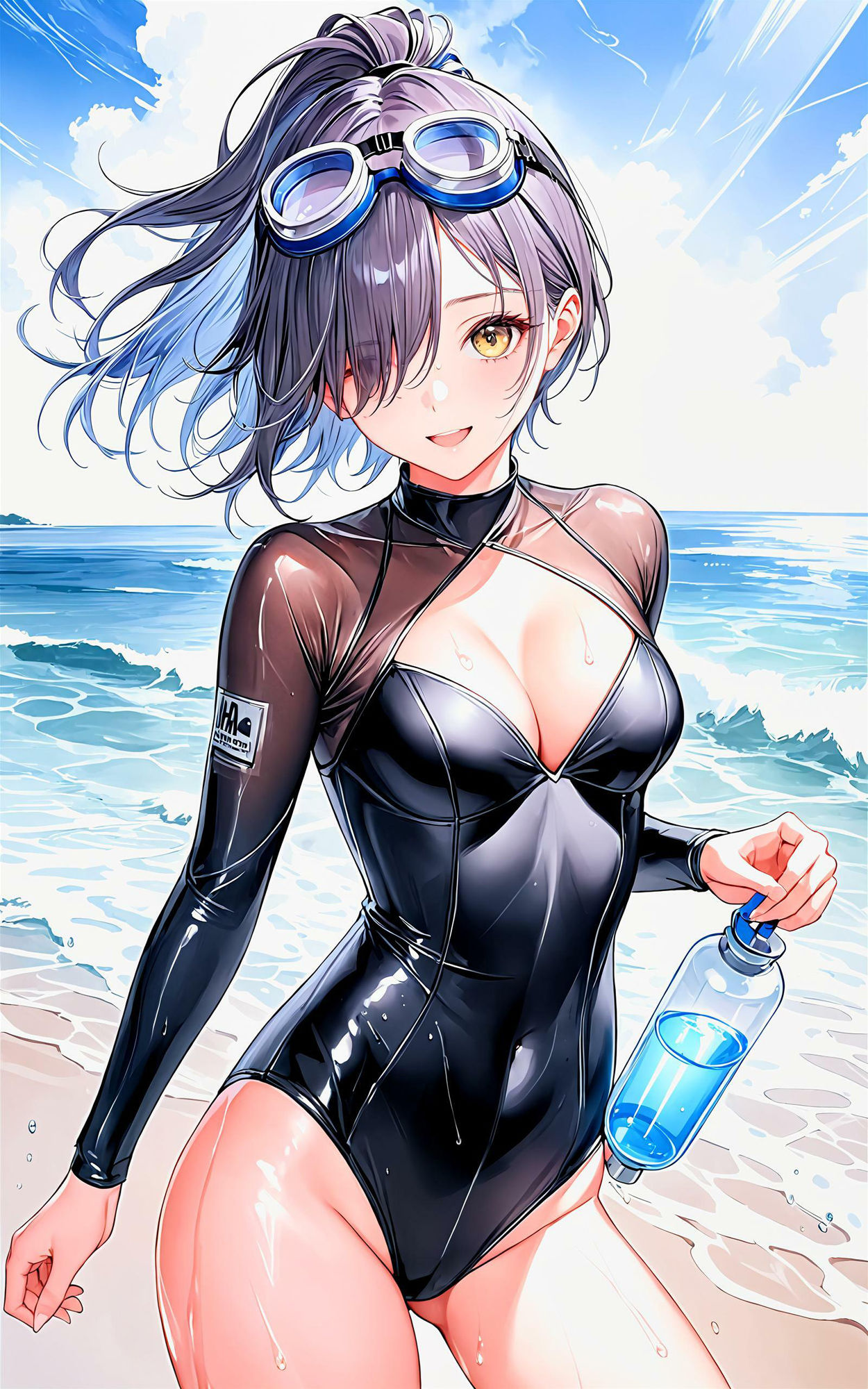 サンプル画像3:エチエチダイビング部 ウェットスーツがエチエチすぎて深海までダイビング！ vol.2(BETA) [d_455809]