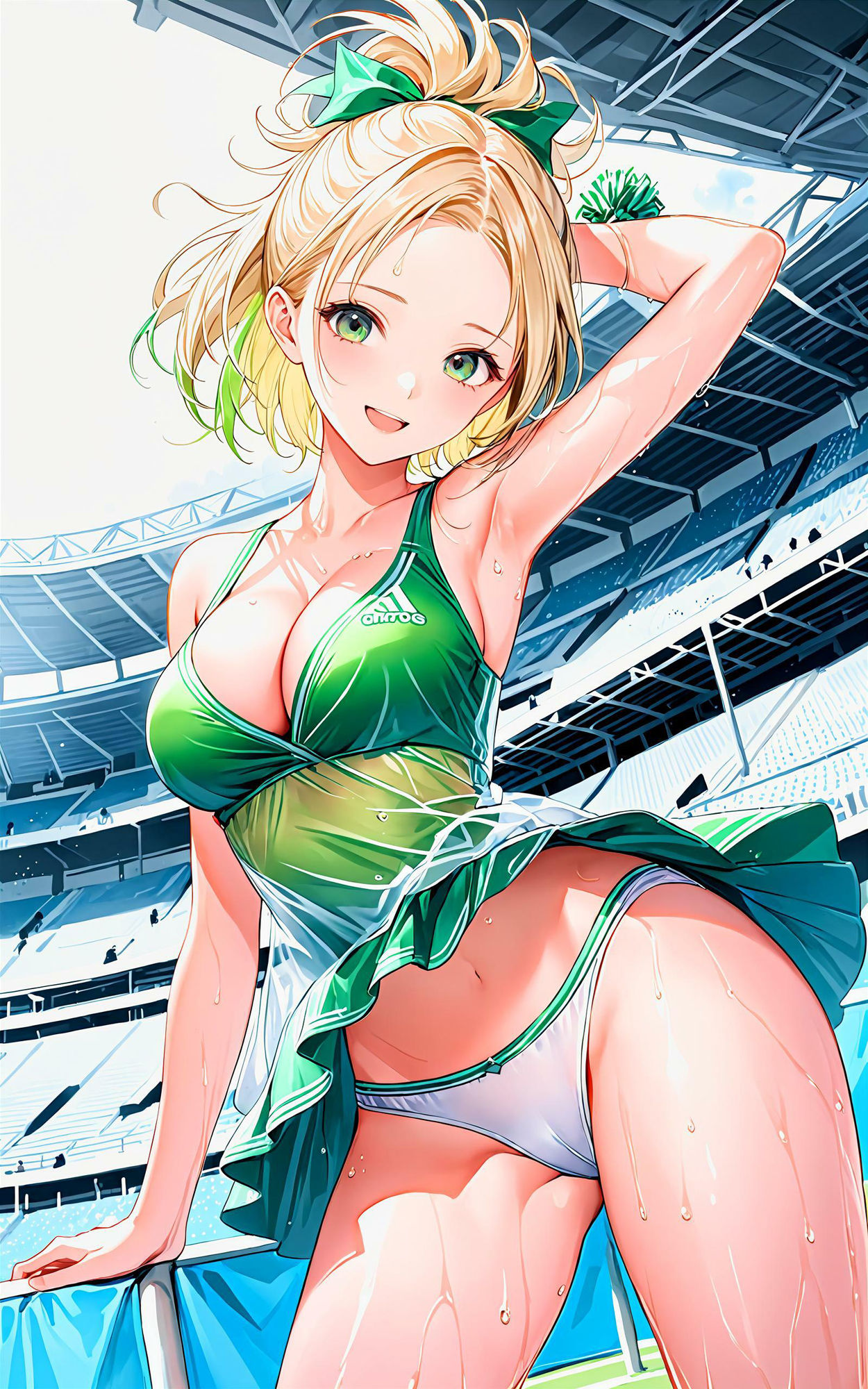 サンプル画像5:エチエチチアガール部 汗だくチアのフレフレで試合に集中できない件 vol.2(BETA) [d_455811]