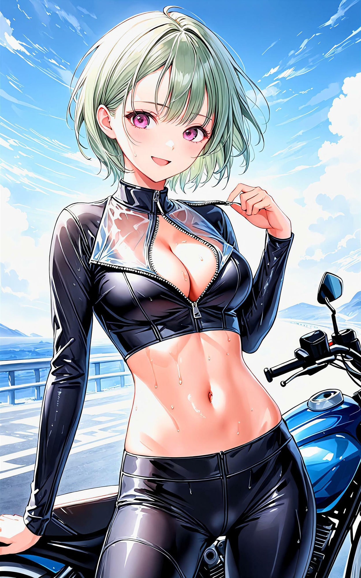 サンプル画像4:エチエチツーリング部 バイクウェアがエロすぎる女神と禁断の峠攻め！ vol.2(BETA) [d_455813]