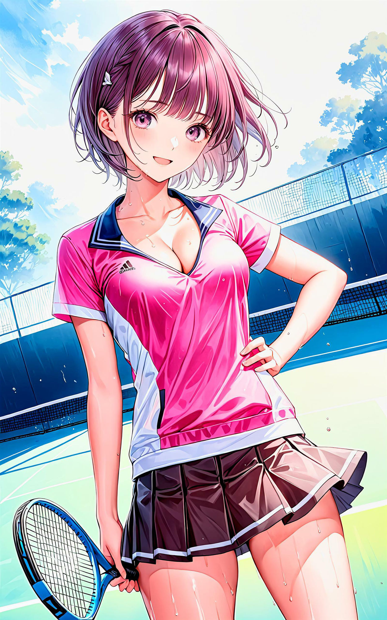 サンプル画像2:エチエチテニス部 テニス部のキャプテンとキメるエチエチサービスエース vol.2(BETA) [d_455814]