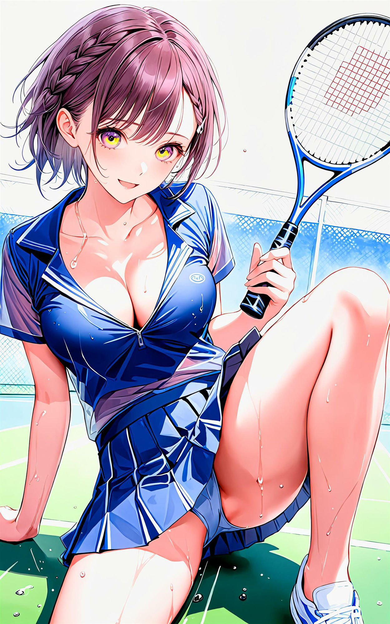 サンプル画像3:エチエチテニス部 テニス部のキャプテンとキメるエチエチサービスエース vol.2(BETA) [d_455814]