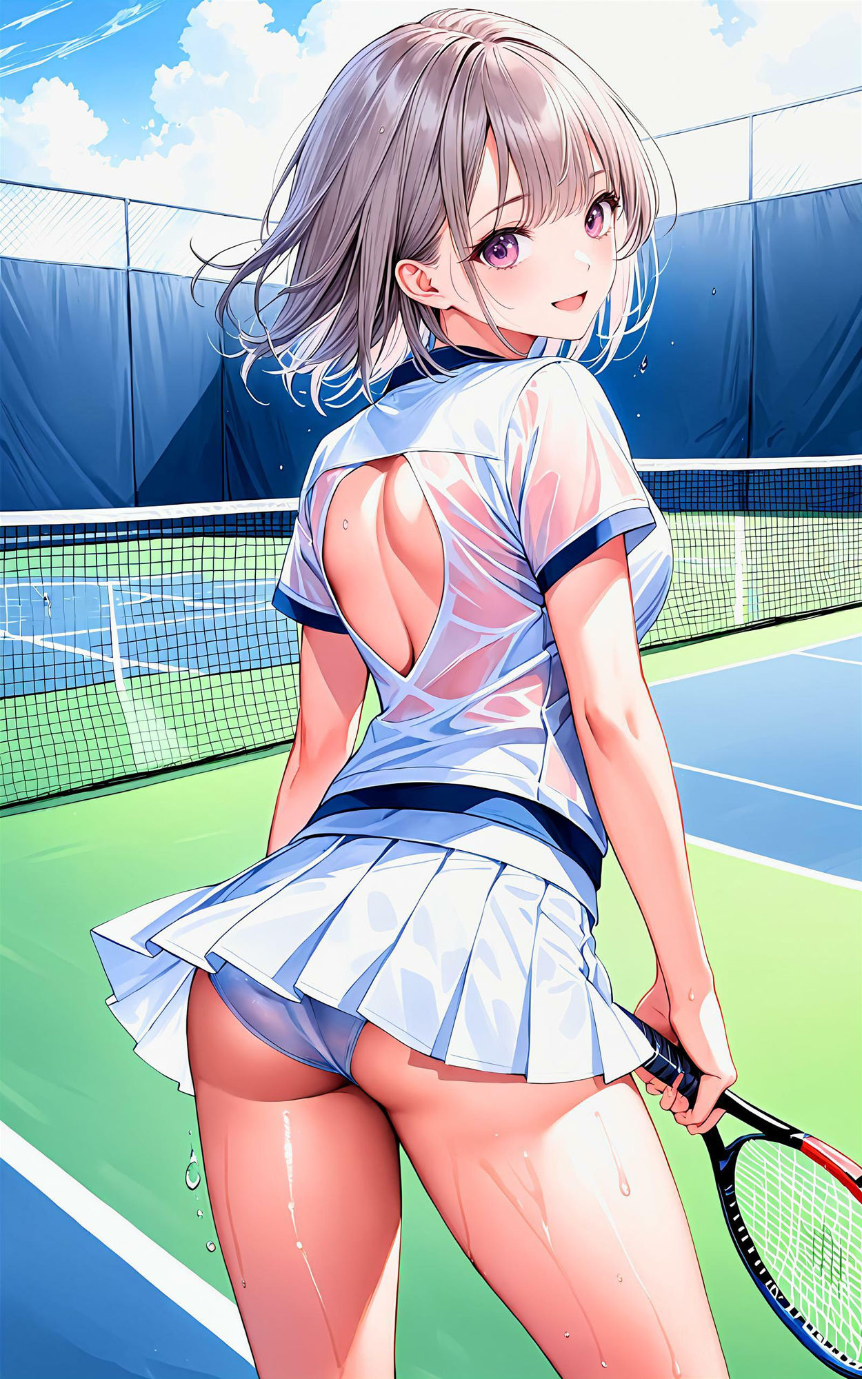 サンプル画像5:エチエチテニス部 テニス部のキャプテンとキメるエチエチサービスエース vol.2(BETA) [d_455814]