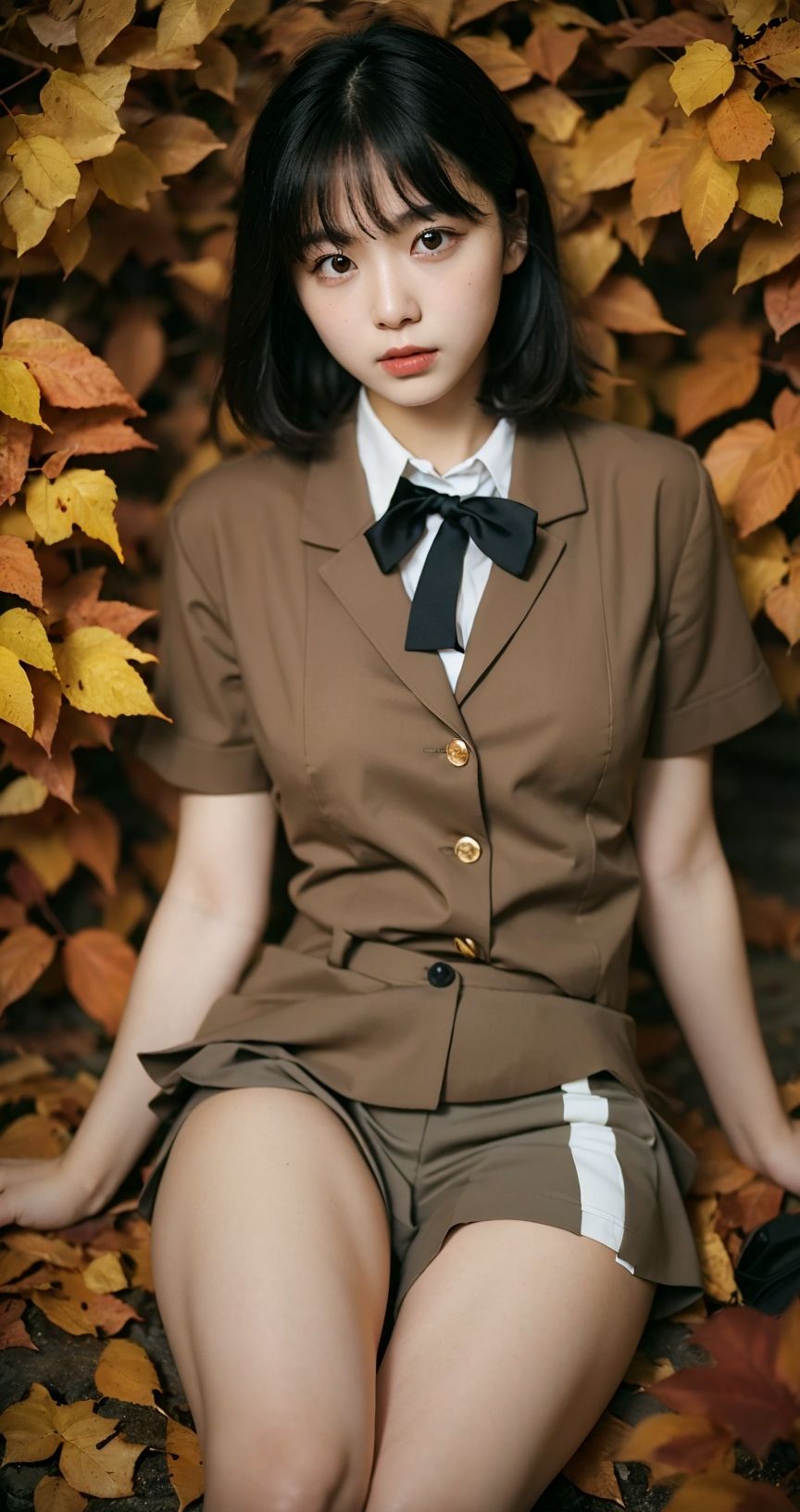 サンプル画像4:autumn leaves，(miyochinAI) [d_455851]