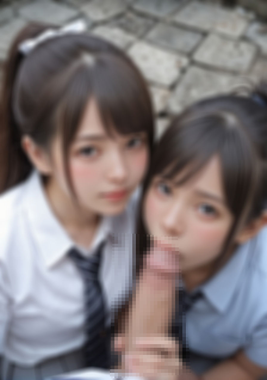 サンプル画像4:美少女ぶっかけザーメン娘 臭いちんぽに囲まれて臭い精子をあびまくり(てへぺろクラブ) [d_455886]