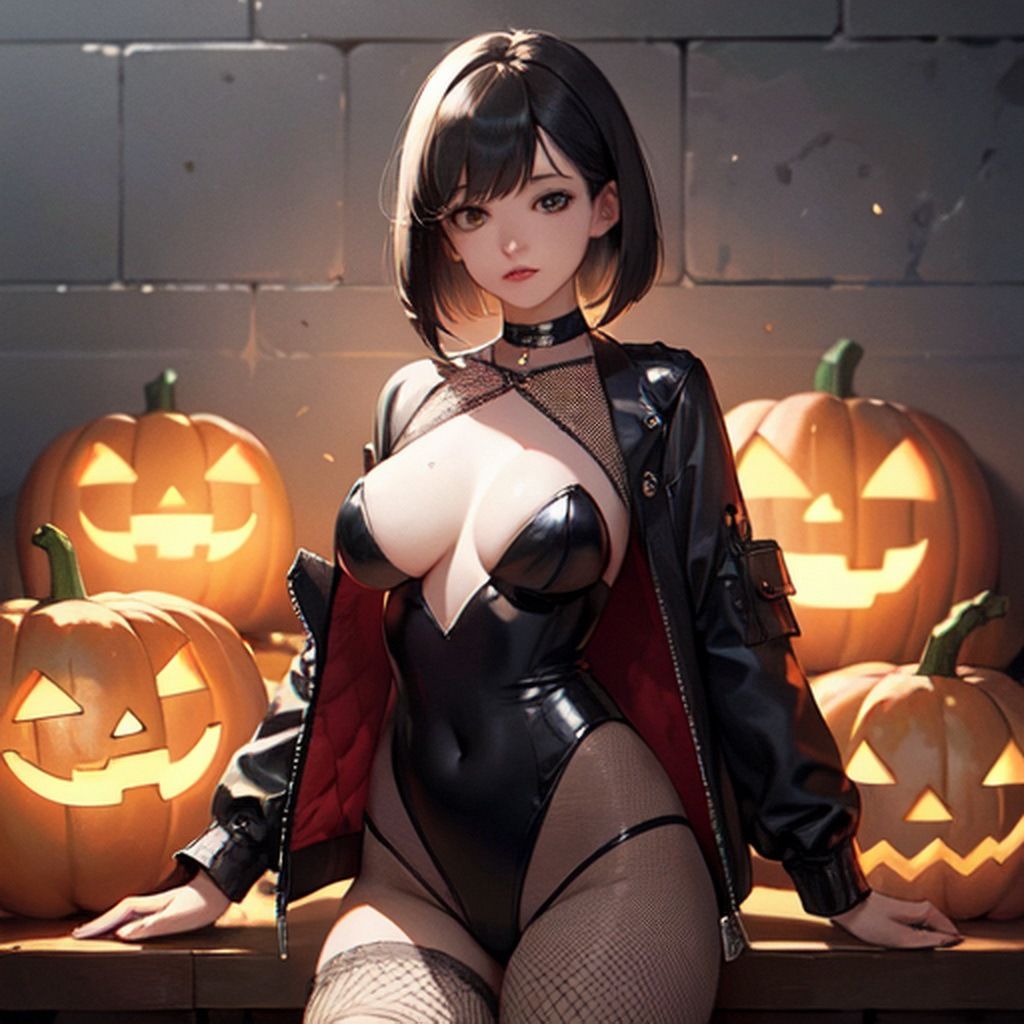 サンプル画像6:ハロウィン 人物素材(豊川内角) [d_455896]