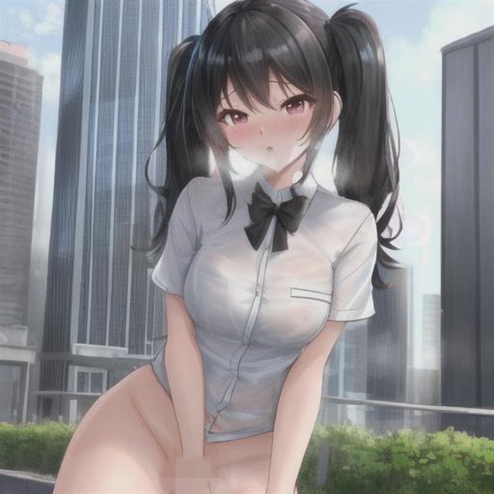 サンプル画像3:黒髪ツインテールちゃんのどこでも露出！！(まんまんちん) [d_456006]