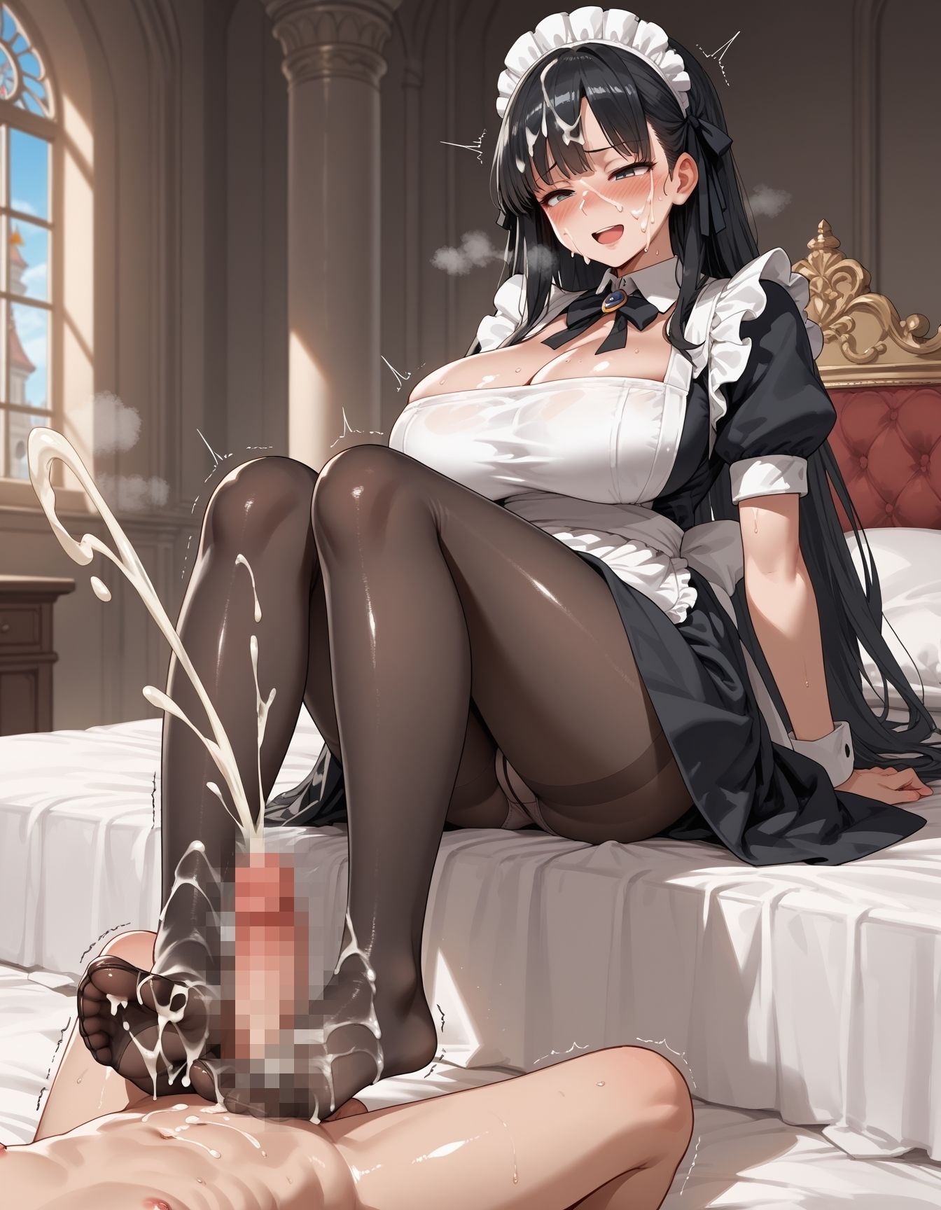 サンプル画像5:坊ちゃま専用性処理メイド(AI活) [d_456091]