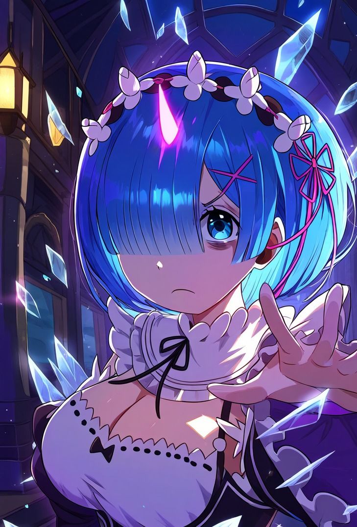 サンプル画像3:レム vs ぬるぬる触手(Nakki_触手・ヒロピン) [d_456149]