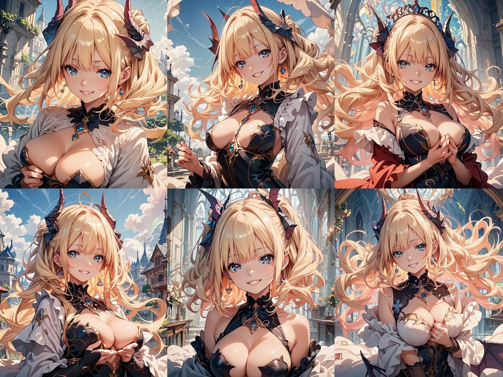 サンプル画像1:金髪サキュバスが中出しセックスでビッチになりアヘ顔をキメた件(ビッチ化計画) [d_456160]