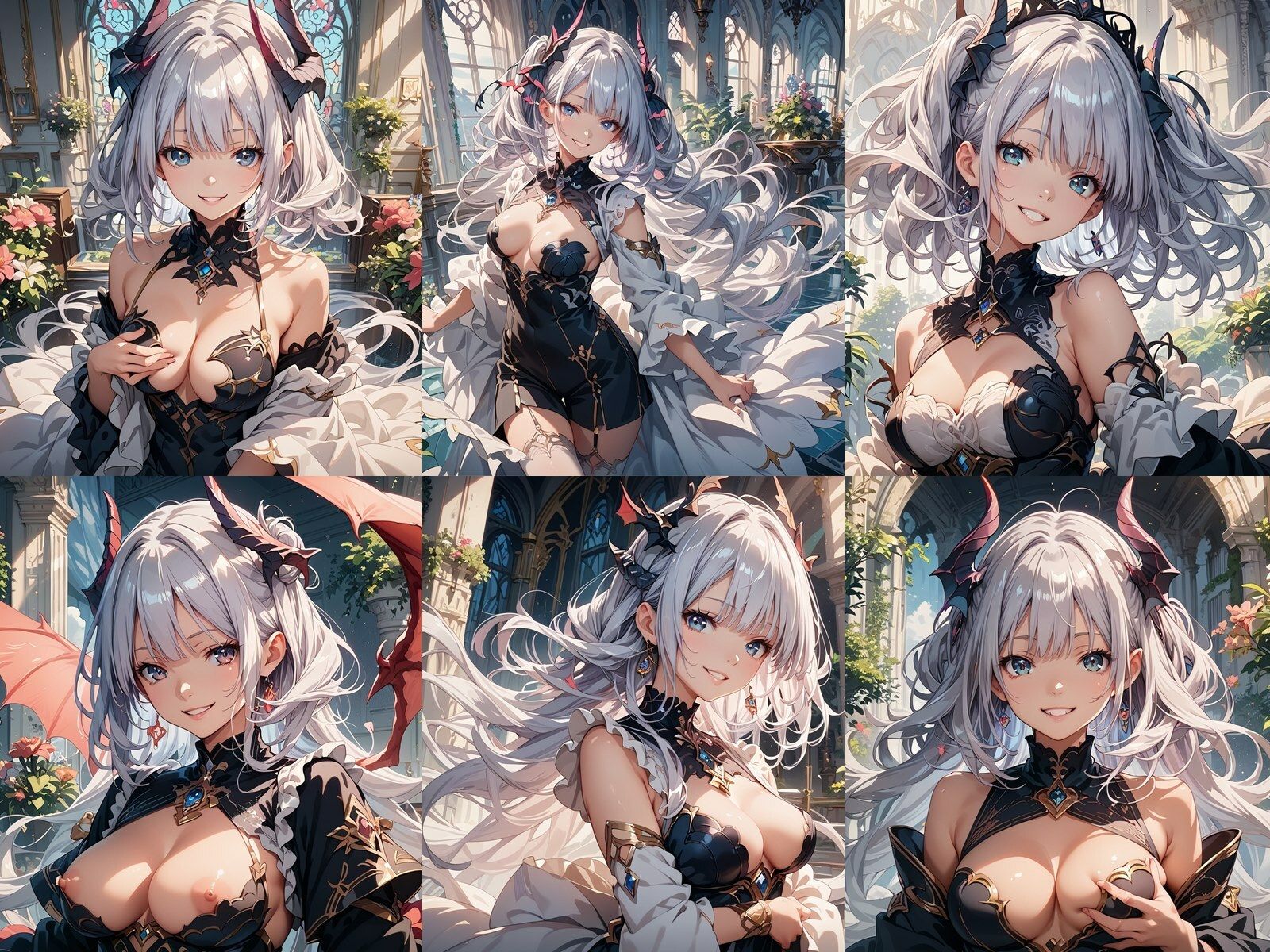 サンプル画像1:銀髪サキュバスが中出しセックスでビッチになりアヘ顔をキメた件(ビッチ化計画) [d_456162]