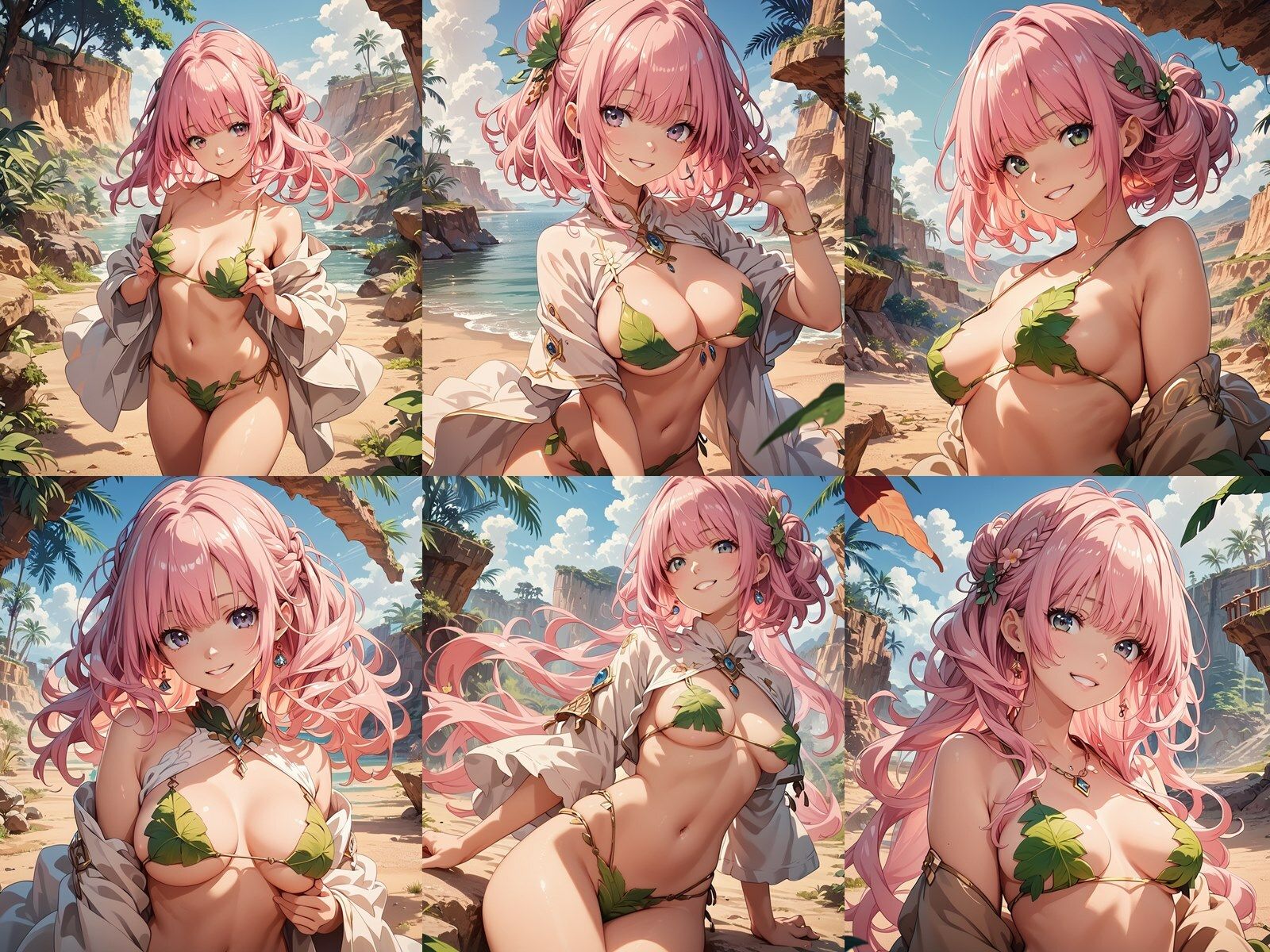 サンプル画像1:無人島でピンク髪JKが中出しセックスでビッチになりアヘ顔をキメた件(ビッチ化計画) [d_456172]