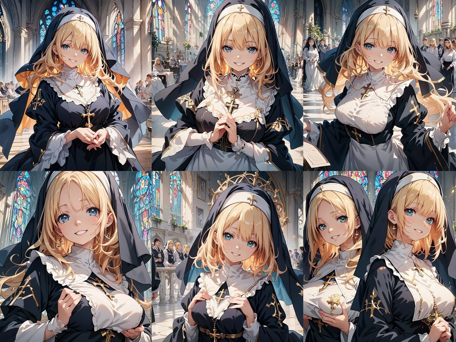 サンプル画像1:金髪シスターが中出しセックスでビッチになりアヘ顔をキメた件(ビッチ化計画) [d_456191]