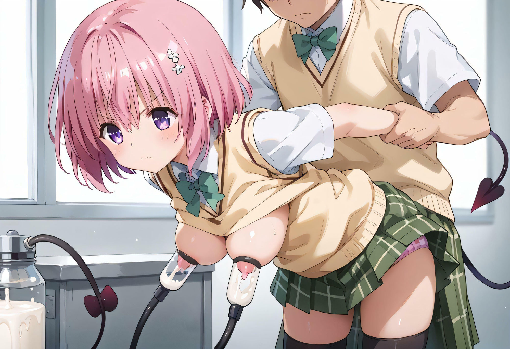 サンプル画像1:乳の話になると元気になる(夢見るペン) [d_456298]