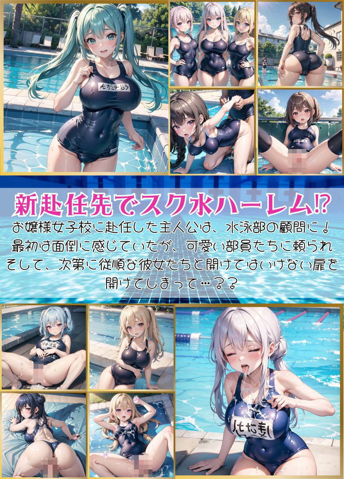 サンプル画像1:従順！水泳部員にたっぷり中出し〜秘密の特訓〜9【豪華CG227枚収録】(エメラルドの館) [d_456311]