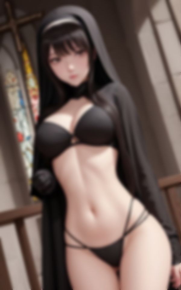 サンプル画像2:ビッチで淫らな身体で神父をご奉仕する痴女シスター(えいあい革命) [d_456455]