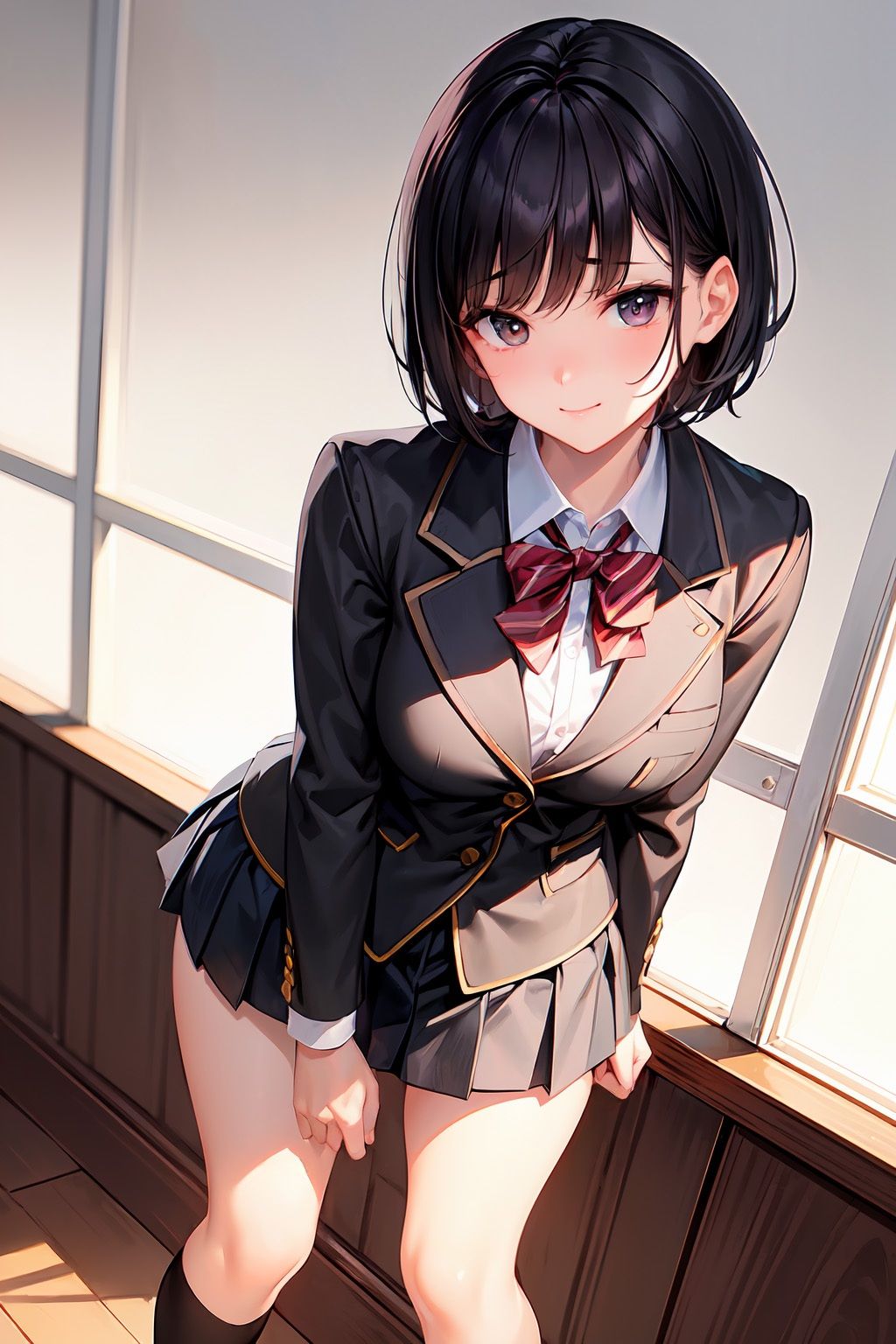 サンプル画像1:黒髪ショートJK（500枚）(MurabitoX) [d_456527]