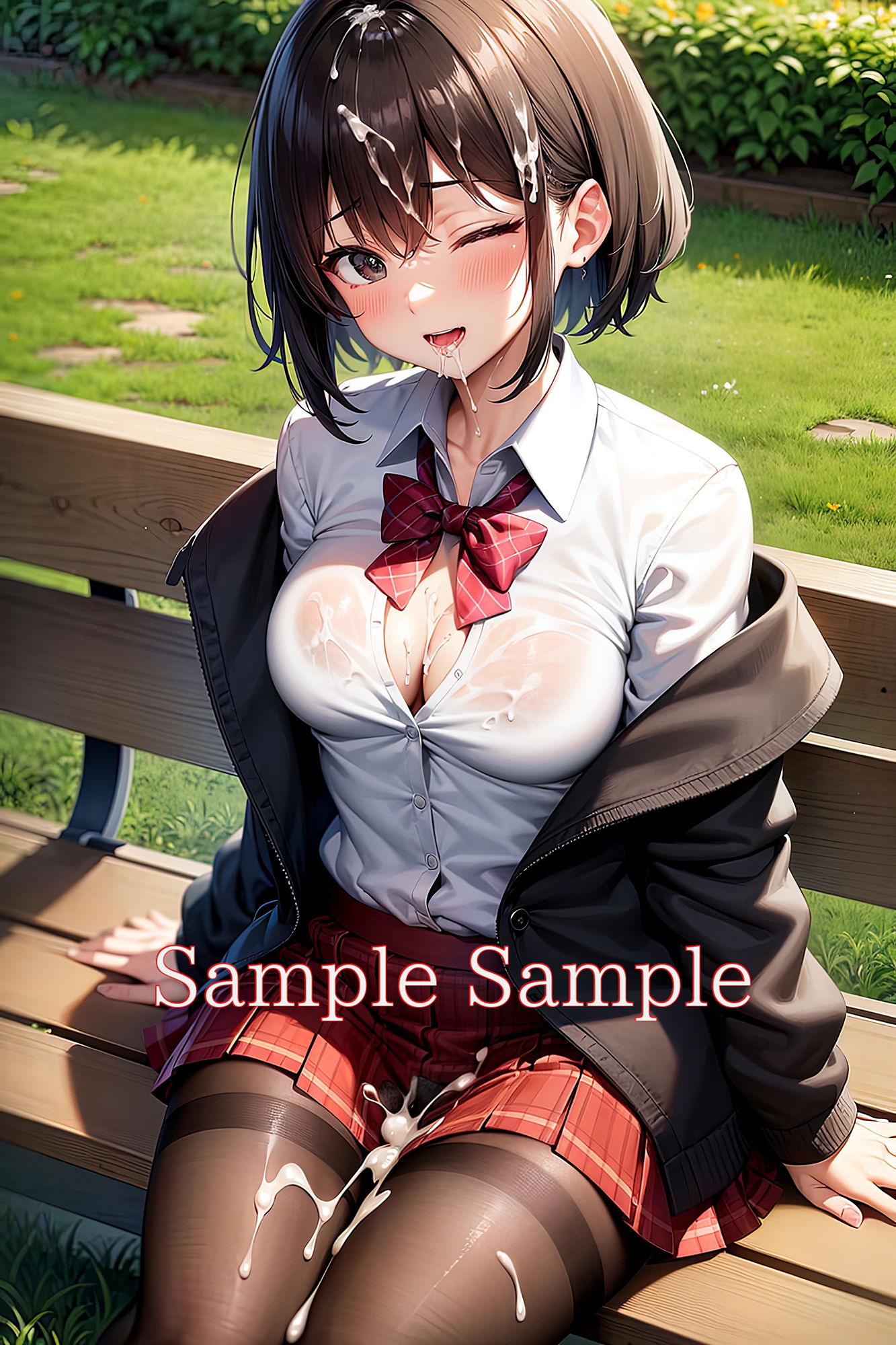ふたなり野外オナ自分でぶっかけのサンプル画像 6