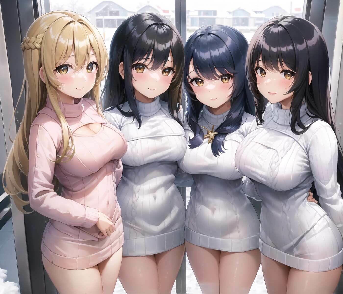 サンプル画像4:J○彼女が、童貞を殺すセーターで超誘惑！4【セリフ付き10枚・合計300枚収録】(虚構クラブ) [d_456658]