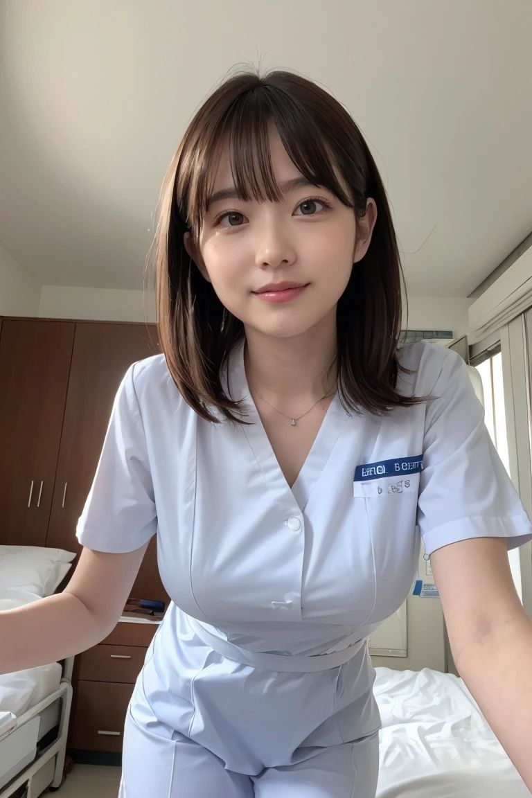 サンプル画像1:純白の誘惑、優しきナースが魅せる秘めた一面。後編(AI美女ギャラリー) [d_456669]