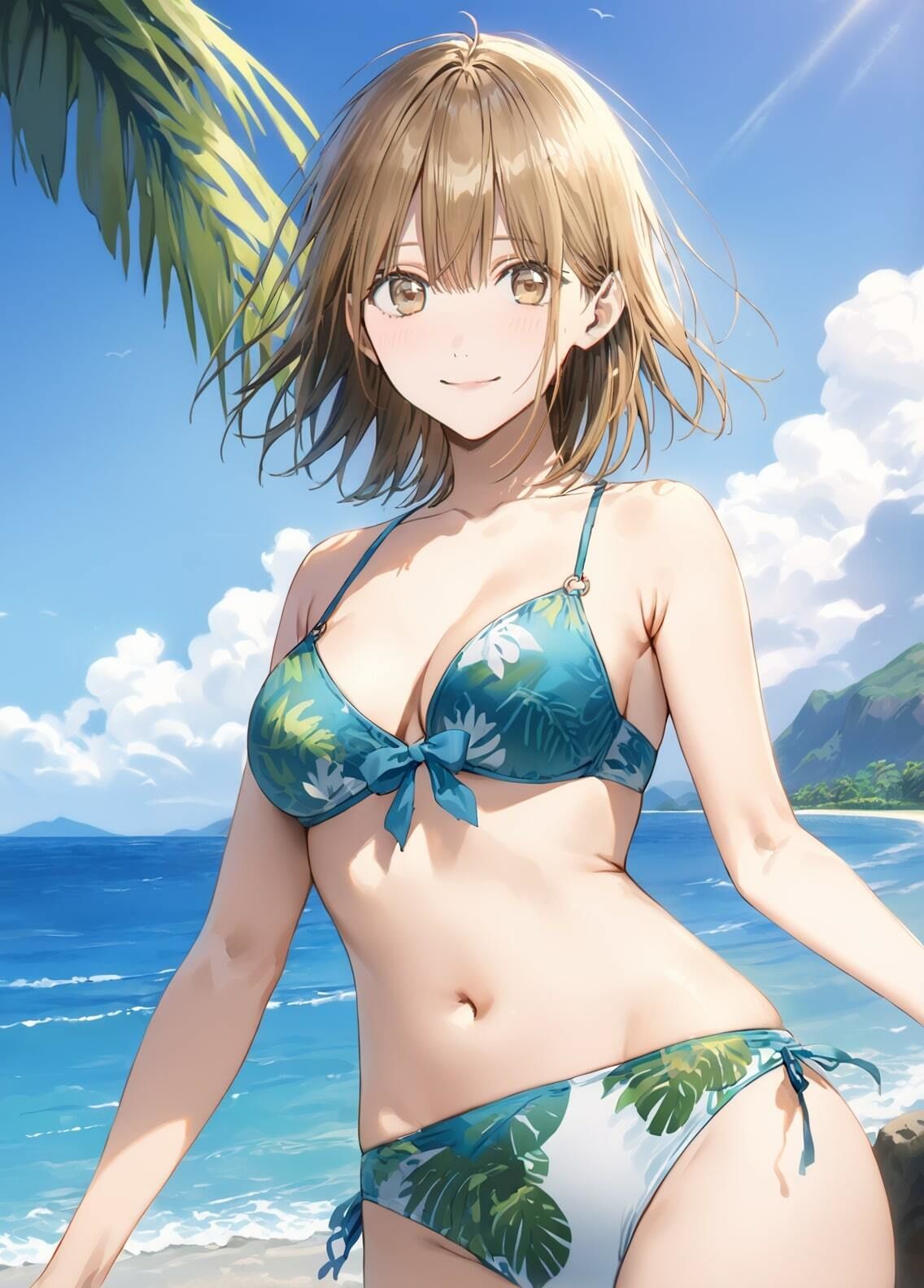 サンプル画像1:「アオのハコ」鹿野千夏 水着写真集（全16種類434枚）(人の海) [d_456859]