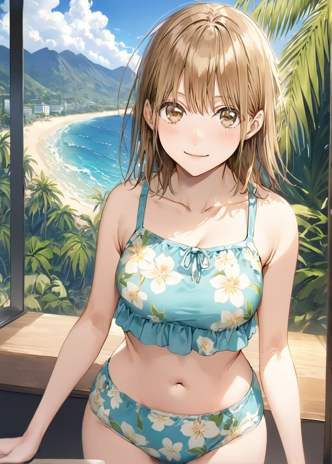 サンプル画像3:「アオのハコ」鹿野千夏 水着写真集（全16種類434枚）(人の海) [d_456859]