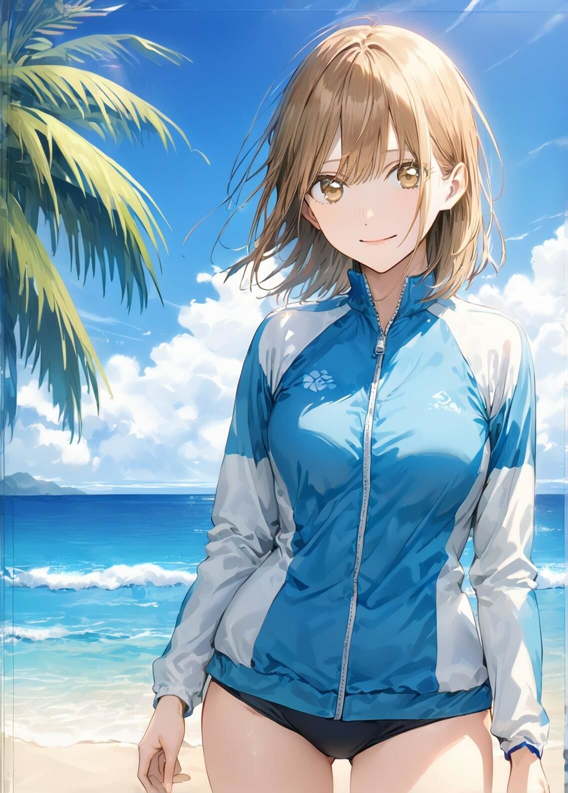 サンプル画像5:「アオのハコ」鹿野千夏 水着写真集（全16種類434枚）(人の海) [d_456859]