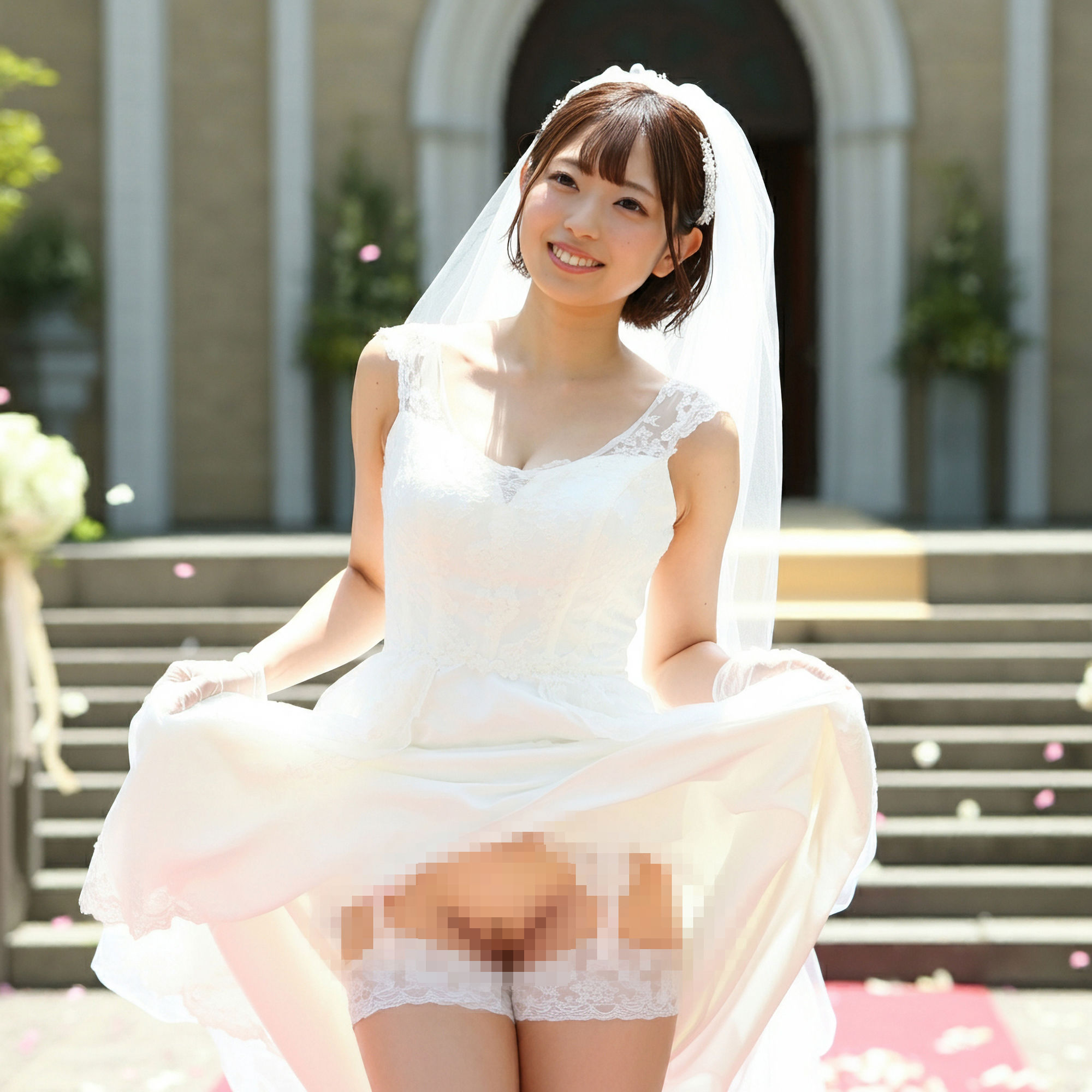 サンプル画像1:たくし上げる花嫁撮影会(亀小屋) [d_456861]