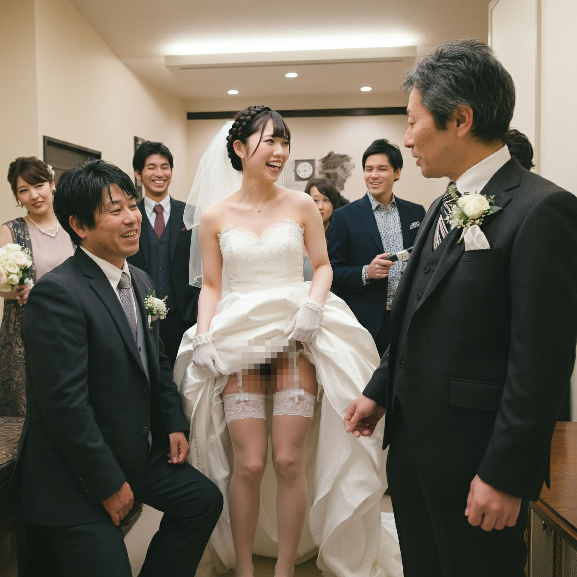 サンプル画像3:たくし上げる花嫁撮影会(亀小屋) [d_456861]