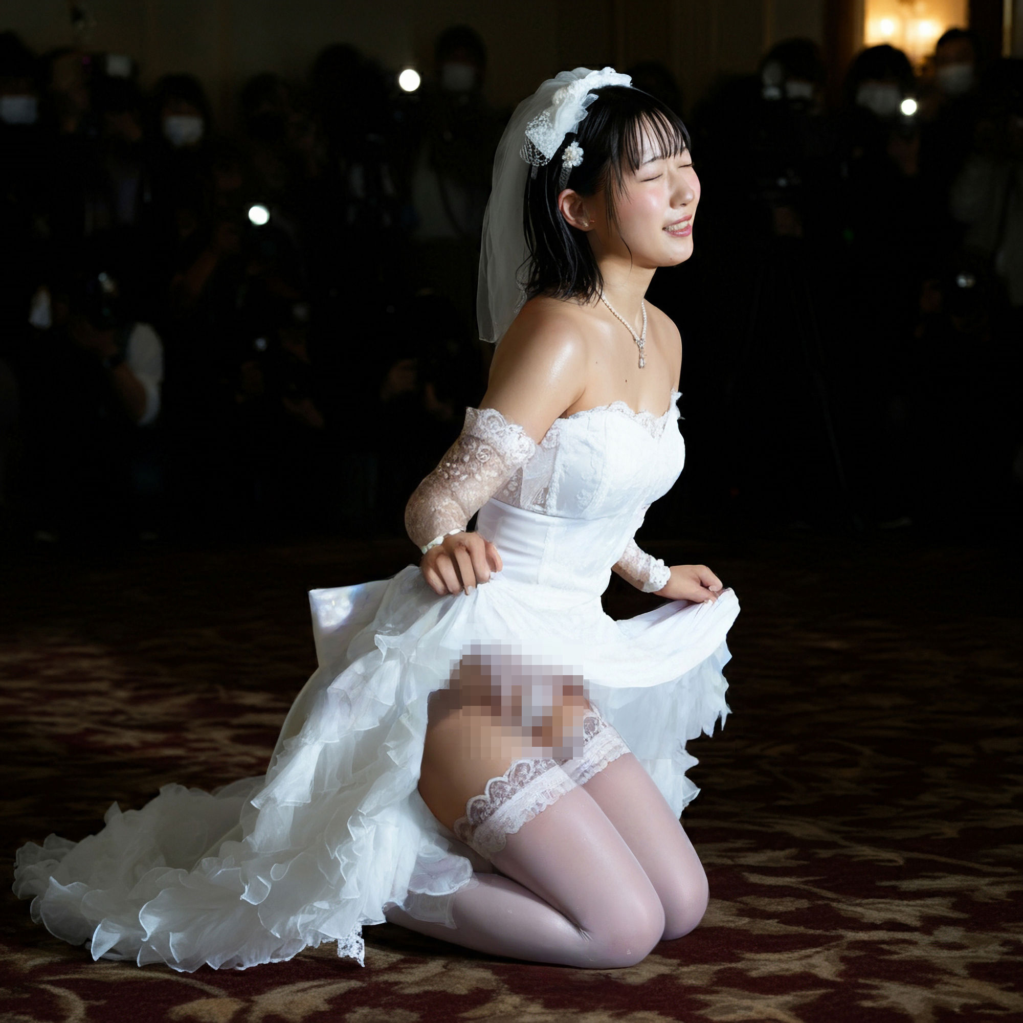 サンプル画像4:たくし上げる花嫁撮影会(亀小屋) [d_456861]