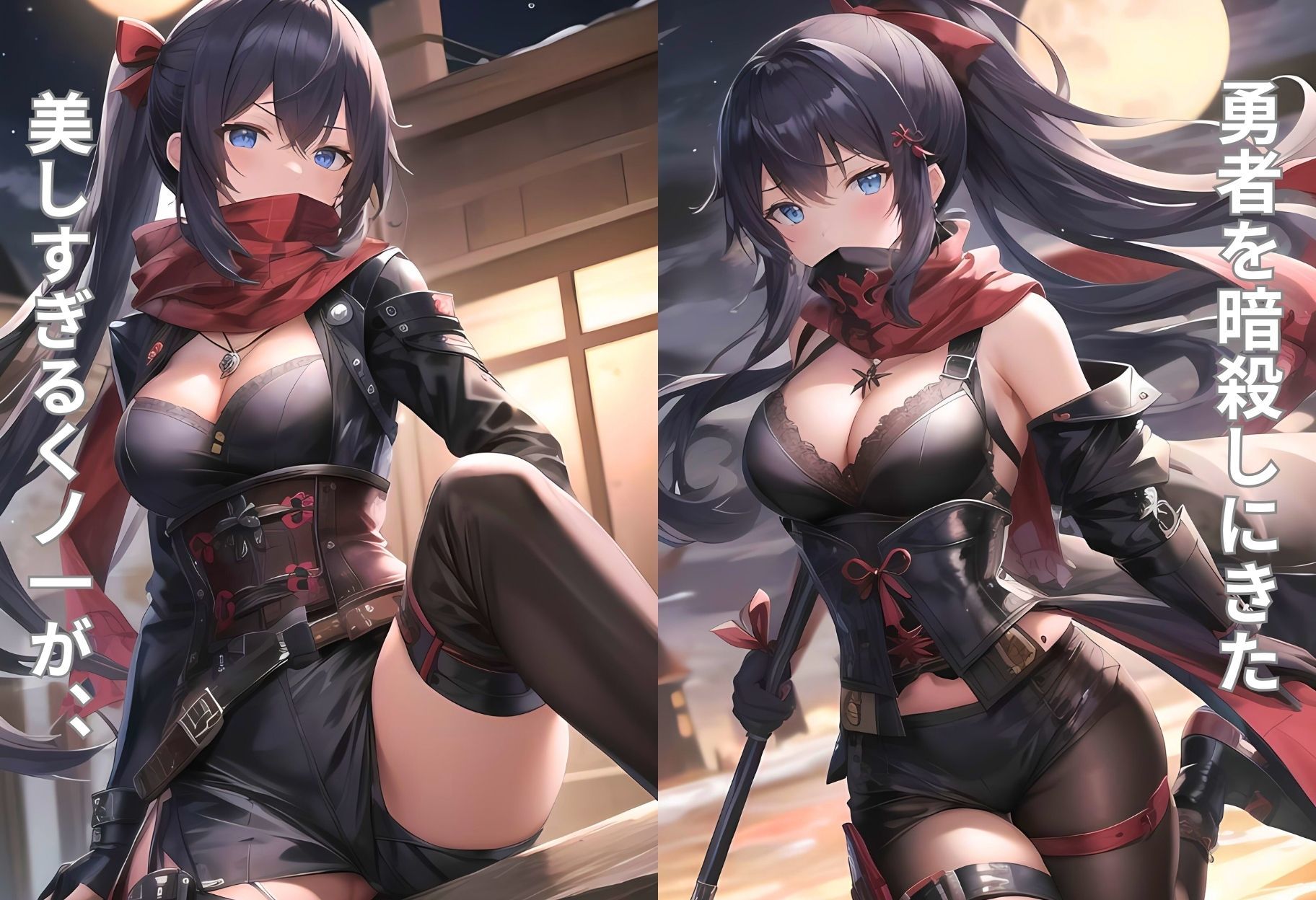 サンプル画像1:冷酷な凄腕くノ一がチン棒に服従した件〜黒髪清楚ビッチ編〜(転生したら種付け勇者だった件) [d_456951]