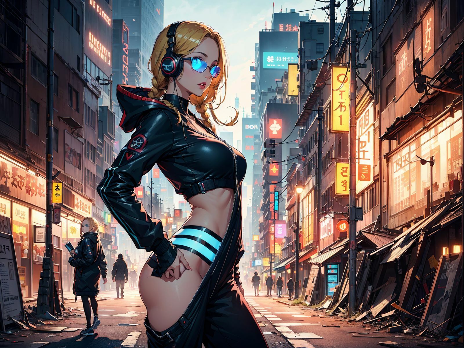 サンプル画像1:cyberpunk girl 03(tyobirin) [d_457051]