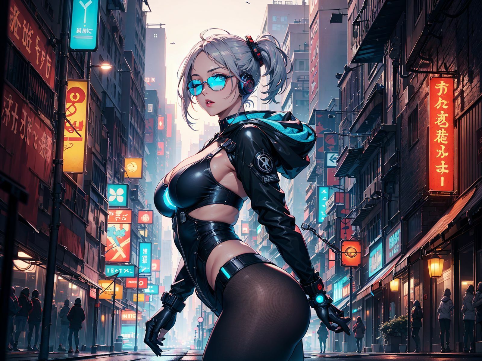 サンプル画像2:cyberpunk girl 03(tyobirin) [d_457051]