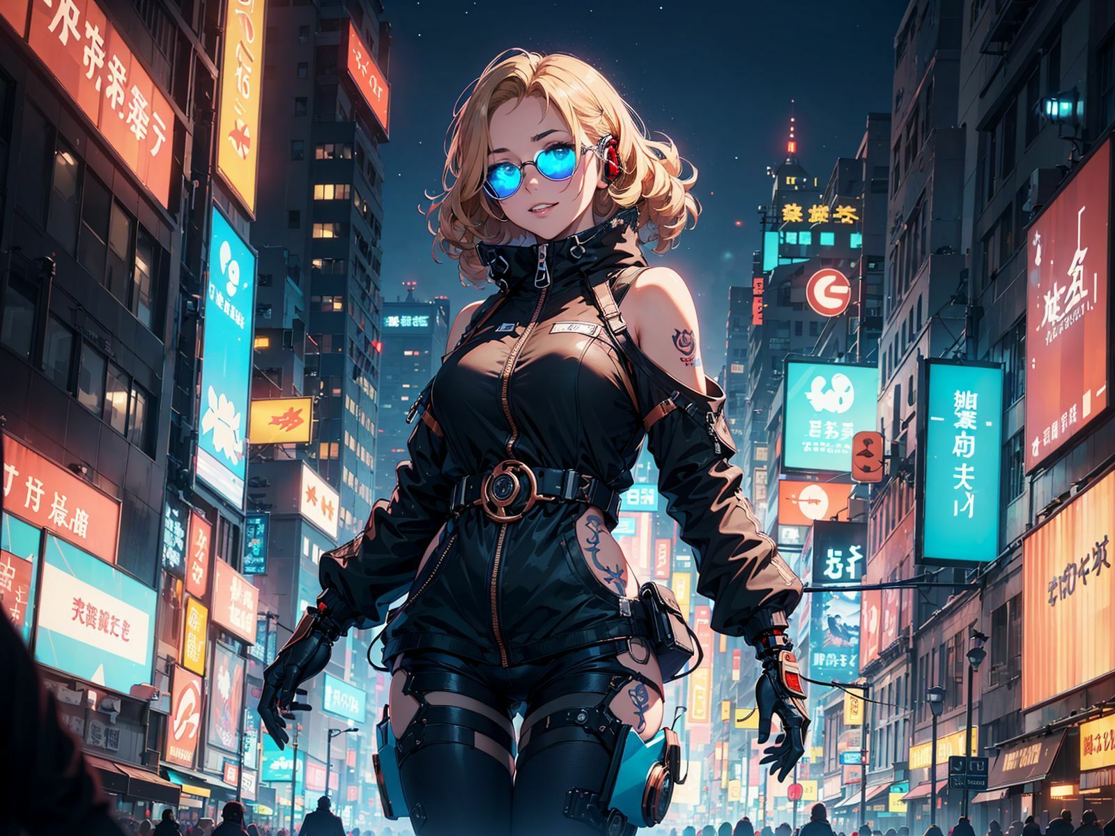サンプル画像1:cyberpunk girl 04(tyobirin) [d_457054]