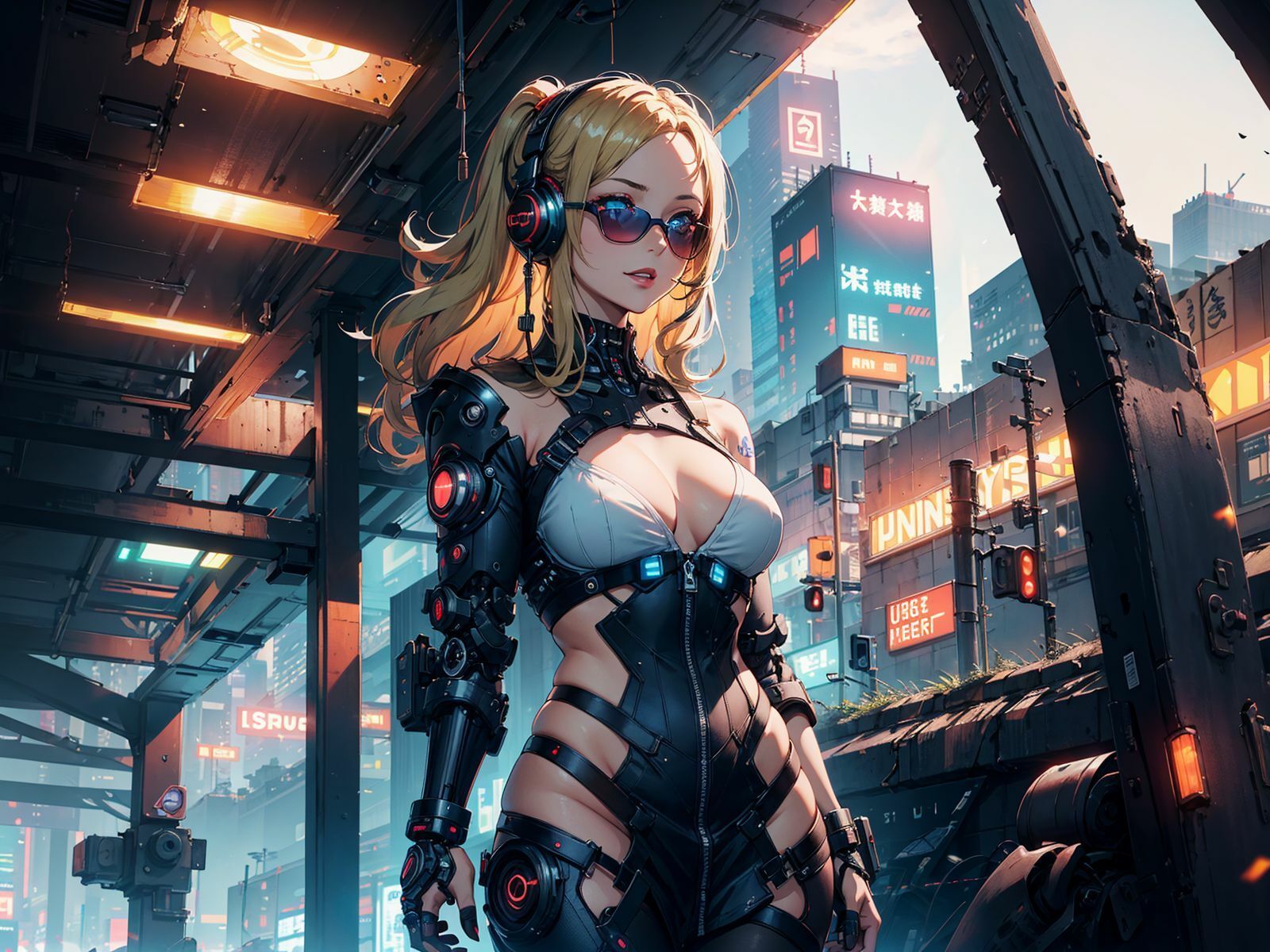 サンプル画像3:cyberpunk girl 04(tyobirin) [d_457054]