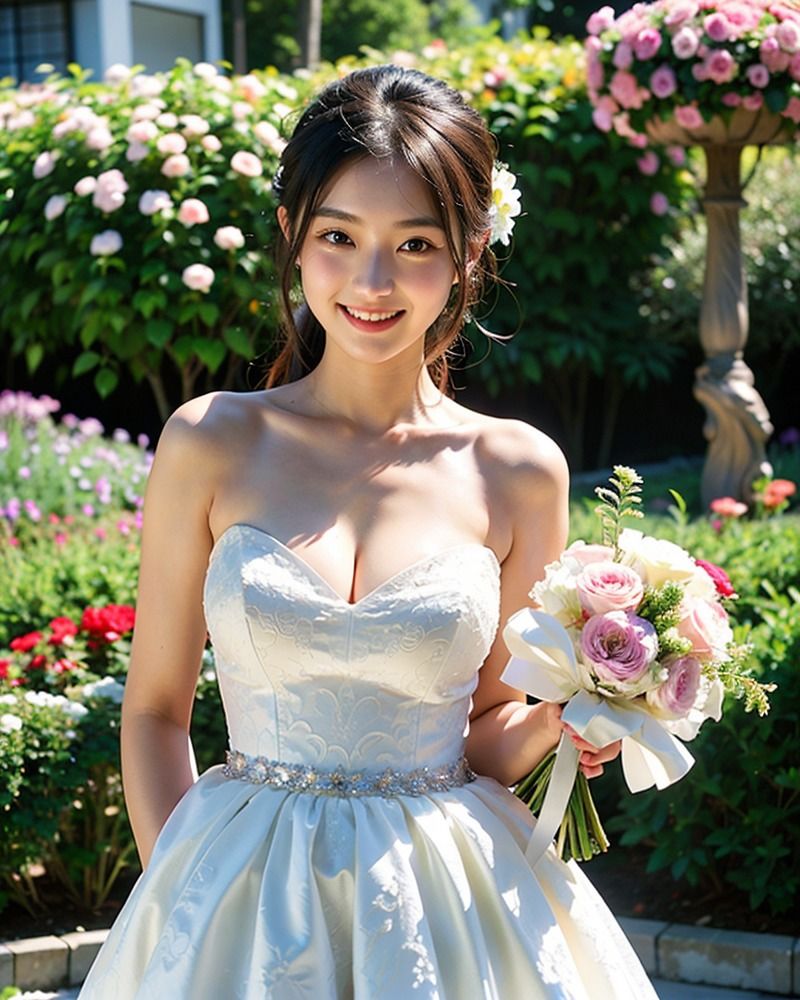 サンプル画像2:我慢できずに花嫁を押し倒す 実写系AI超リアルCG集（345枚）(kohane@AI girl) [d_457100]