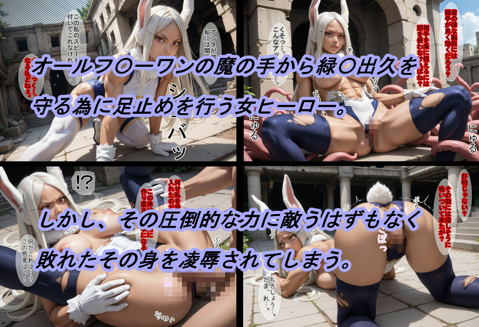 サンプル画像1:【敗北シリーズVol.08】女性ヒーローが、ヴィランのボスに敗北！2(魔術師プロトン) [d_457291]