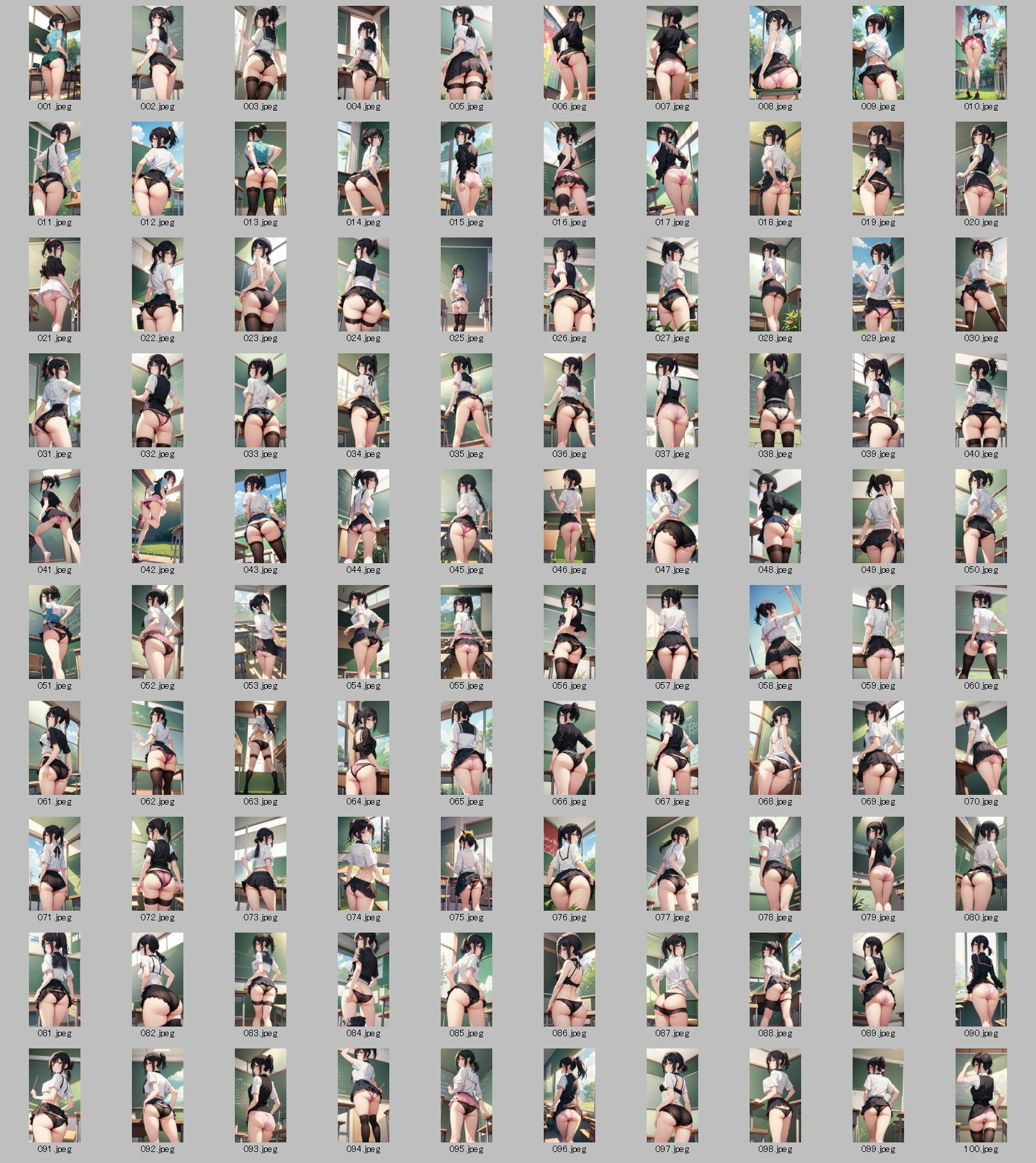 サンプル画像6:セーラー服パンチラ・バックショット待ち受けコレクション Vol.1(美伝プロジェクト) [d_457348]