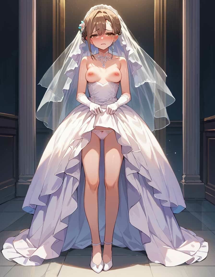 サンプル画像2:新婚花嫁汚れたドレス(ふぇっちずむ) [d_457729]