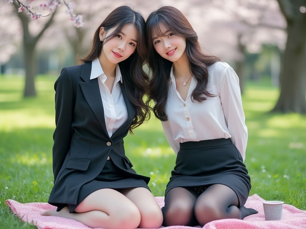 サンプル画像1:花見はパンチラ天国(もう限界) [d_457789]