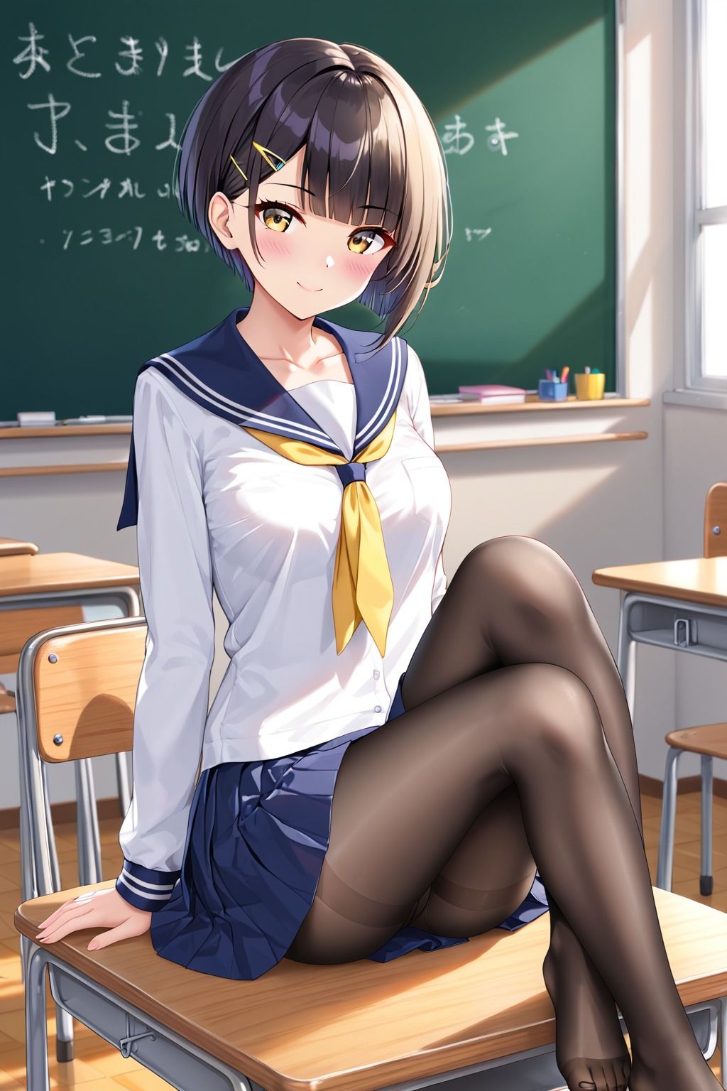 サンプル画像1:ハーレム学院 性交科学部 ぱーと2(風音坂47) [d_457832]