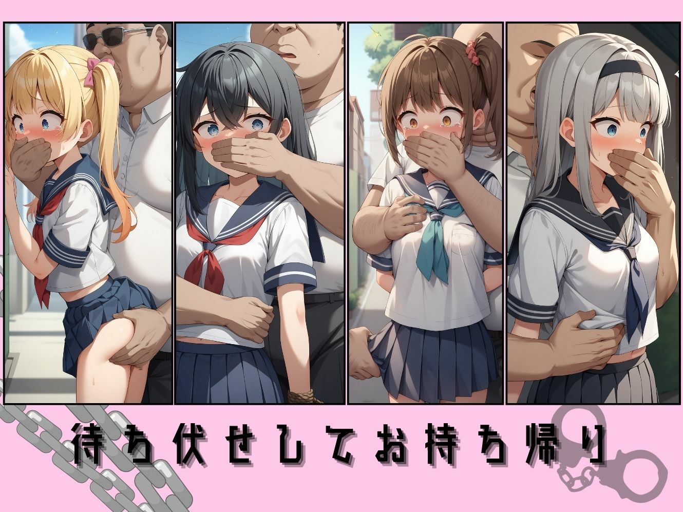 サンプル画像2:太っちょおじさんがJKを拉致って好き放題！(むほー地帯) [d_457883]