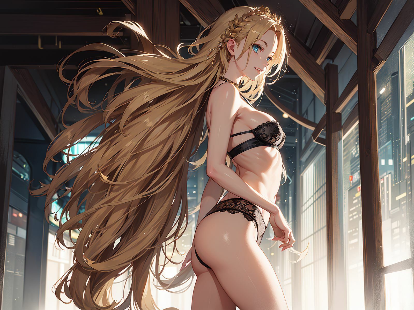 サンプル画像3:お姉さんの開放的な日常 04 The open-minded daily life of an older woman 04(ネコのヒゲ) [d_457890]