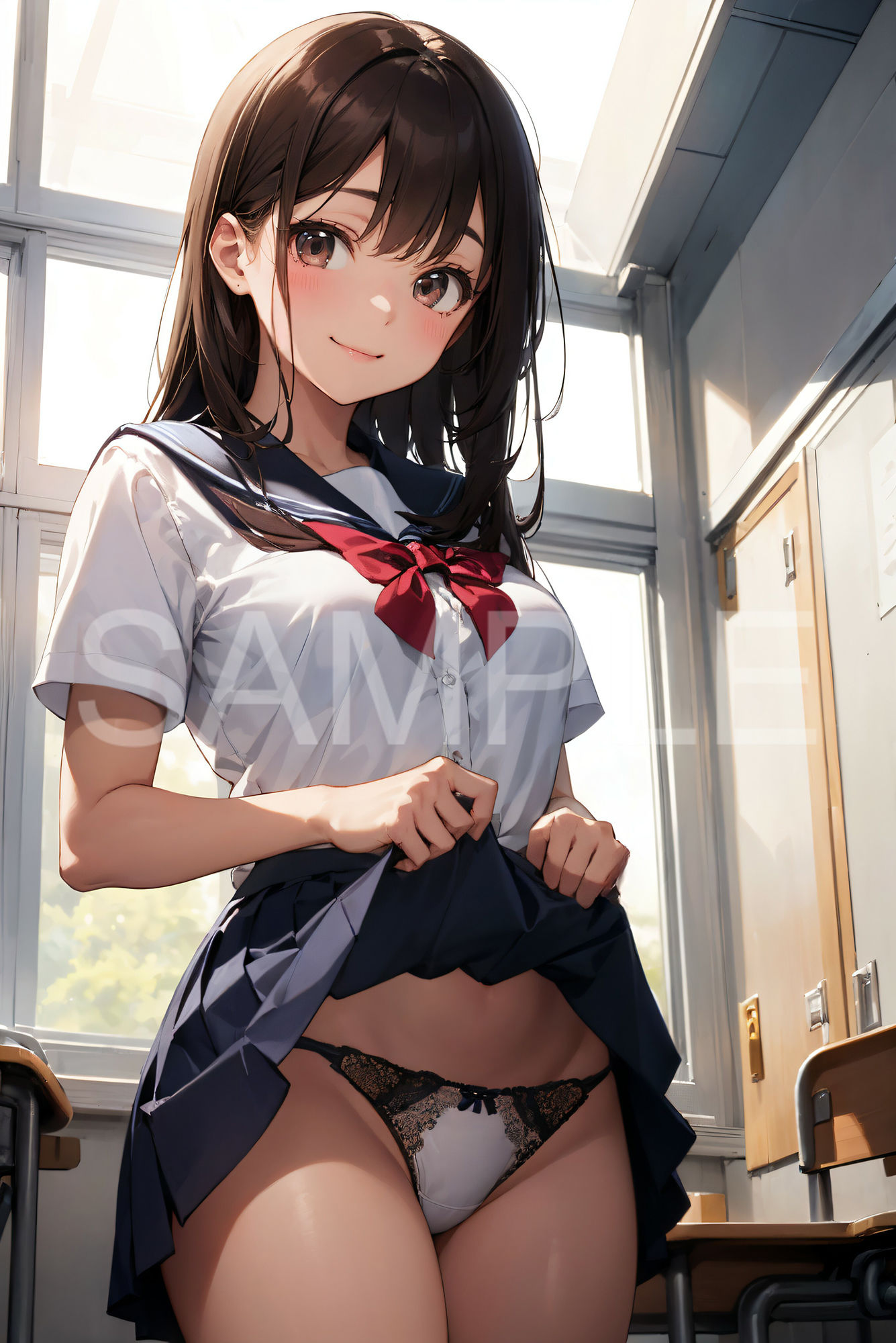 サンプル画像3:制服女子パンティー図鑑 その4(あなスタシア) [d_457906]